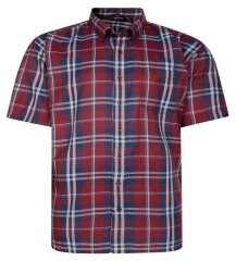 Espionage SH447 Chemise à carreaux burgundy