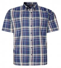 Espionage SH447 Chemise à carreaux bleu marine