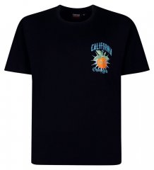Espionage T449 California Oranges T-shirt imprimé bleu marine