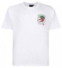 Espionage T457 Spicy Chilli T-shirt imprimé blanc