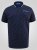 D555 Reid AOP Polo With Jacquard Collar, Pocket And Cuffs Bleu marine - Polos - Polos homme grande taille