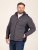 D555 Conrad Detachable Hood Bonded Fleece Zip Through Hoody TALL Bleu marine - TALL sweatshirts - Sweatshirts TALL pour hommes grands