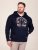 D555 Hector Adventurer Printed Zip Through Hoody Bleu marine - Sweatshirts & hoodies - Sweatshirts/Hoodies grande taille homme