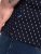 D555 Reid AOP Polo With Jacquard Collar, Pocket And Cuffs Bleu marine - Polos - Polos homme grande taille