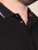 D555 Potts Jersey Polo With Jacquard Collar & Cuffs Noir - Polos - Polos homme grande taille