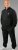 20 Nodi Mistral Tracksuit in Combed Fleece Cotton Black - Survêtements - Survêtements homme grande taille