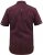 D555 Hillcrest S/S Micro Ao Print Shirt Burgundy - Chemises - Chemises Grandes Tailles Hommes