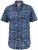 D555 Padbury Floral Ao Printed S/S Shirt Navy - Chemises - Chemises Grandes Tailles Hommes