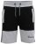 D555 Kirton Couture Elasticated Waistband Shorts Black/Charcoal - Pantalons/Shorts de survêtement - Survêtement/jogging grandes tailles