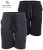 D555 Ryan Jersey Shorts 2-pack Black/Charcoal - Pantalons/shorts de survêtement - Survêtement/jogging grandes tailles