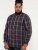 D555 Gladstone Check Button Down Collar Shirt - Chemises - Chemises Grandes Tailles Hommes