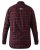 D555 Holton Dark Red Checked Flannel Shirt - Chemises - Chemises Grandes Tailles Hommes