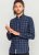 D555 Dovercourt Flannel Check Shirt Blue and Black - Chemises - Chemises Grandes Tailles Hommes