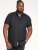 D555 James Short Sleeve Oxford Shirt Black - Chemises - Chemises Grandes Tailles Hommes