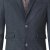 D555 Terry Checked Overcoat Charcoal - Vestes - Vestes homme grandes tailles