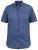 D555 KYLE S/S Micro AO Print Shirt Blue - Chemises - Chemises Grandes Tailles Hommes