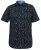 D555 BEAU S/S AO Leaf Print Shirt Navy - Chemises - Chemises Grandes Tailles Hommes