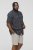 D555 BEAU S/S AO Leaf Print Shirt Navy - Chemises - Chemises Grandes Tailles Hommes