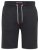 D555 STEFAN1 Elasticated Waist Loop Back Shorts Black - Pantalons/shorts de survêtement - Survêtement/jogging grandes tailles