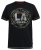D555 BENNY LA Camo Printed Crew Neck T-Shirt Black - T-shirts - T-shirts Homme Grande Taille