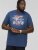 D555 BRADFORD Skeleton Biker Printed T-Shirt Navy - T-shirts - T-shirts Homme Grande Taille