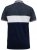 D555 EMERSON Cut And Sew Polo With Jacquard Collar Navy - Polos - Polos homme grande taille