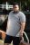 D555 KEMSTON Birds Eye Pique Polo Navy/White - Polos - Polos homme grande taille