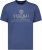 Adamo Sandro Regular fit Slub effect T-shirt Indigo Blue - T-shirts - T-shirts Homme Grande Taille