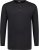 Adamo Sven Regular fit Serafino Long sleeve T-shirt Black - T-shirts - T-shirts Homme Grande Taille