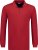 Adamo Peter Comfort fit Long sleeve Polo Red - Polos - Polos homme grande taille
