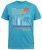 D555 AARON Surfers Paradise Printed Crew Neck T-Shirt Turquoise - T-shirts - T-shirts Homme Grande Taille
