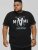 D555 BINGHAM State Of Miami Printed Crew Neck T-Shirt Black - T-shirts - T-shirts Homme Grande Taille