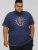 D555 COLIN Born To Rock Printed Crew Neck T-Shirt French Navy - T-shirts - T-shirts Homme Grande Taille