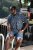 D555 ROLAND Printed Polo Shirt Navy - Polos - Polos homme grande taille