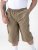 D555 Mason Cargo Shorts Sand - Shorts - Shorts hommes grande taille