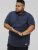 D555 FOXLEY Pique Reno Polo Navy - Polos - Polos homme grande taille