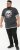 D555 DARREN Skull Printed T-Shirt With Double Layer On Hem & Cuff Black Reno - T-shirts - T-shirts Homme Grande Taille