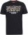 D555 EDWALTON NYCTY Camo Printed Crew Neck T-Shirt Washed Black - T-shirts - T-shirts Homme Grande Taille