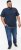 D555 SANDFORD Double Layer On Neck Ribs And Hem Waffle Textured T-Shirt Navy - T-shirts - T-shirts Homme Grande Taille