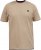 D555 SANDFORD Double Layer On Neck Ribs And Hem Waffle Textured T-Shirt Beige - T-shirts - T-shirts Homme Grande Taille