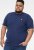 D555 ORSTON Reno Fabric Crew Neck T-Shirt With Chest Embroidery Blue Reno - T-shirts - T-shirts Homme Grande Taille