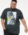 D555 MARTIN Official Batman Printed T-Shirt Washed Black - T-shirts - T-shirts Homme Grande Taille
