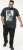 D555 MARTIN Official Batman Printed T-Shirt Washed Black - T-shirts - T-shirts Homme Grande Taille