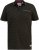 D555 RAUL AOP Jersey Polo With Jacquard Collar, Ribs And Chest Pocket Black - Polos - Polos homme grande taille
