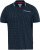 D555 OAKLEY AOP Jersey Polo With Jacquard Collar, Ribs And Chest Pocket Navy - Polos - Polos homme grande taille