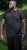 D555 CHESTER Pique Polo With Red Collar With Tipping Detail And Chest Embroidery Black - Polos - Polos homme grande taille
