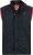 D555 FELIPE Zip Through Padded Gilet With Contrast Colour Lining And Rubber Badge Black - Vestes - Vestes homme grandes tailles