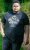 D555 MALCOM Snake And Roses Printed Crew Neck T-Shirt Black - T-shirts - T-shirts Homme Grande Taille
