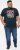 D555 JAGGER Legends Motor Bike Printed Crew Neck T-Shirt Navy - T-shirts - T-shirts Homme Grande Taille
