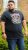 D555 JAGGER Legends Motor Bike Printed Crew Neck T-Shirt Navy - T-shirts - T-shirts Homme Grande Taille